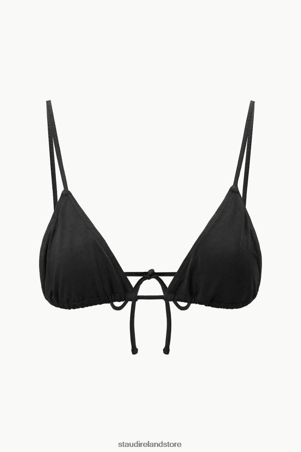 Women Clothing Black STAUD ALEXIS TRIANGLE TOP H8RLPJ663