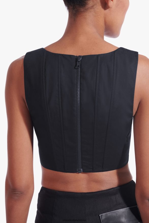 Women Clothing Black STAUD ALICE TOP H8RLPJ385