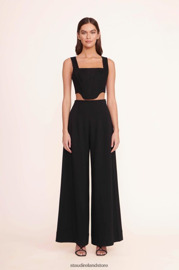 Women Clothing Black STAUD ALICE TOP TWILL H8RLPJ384