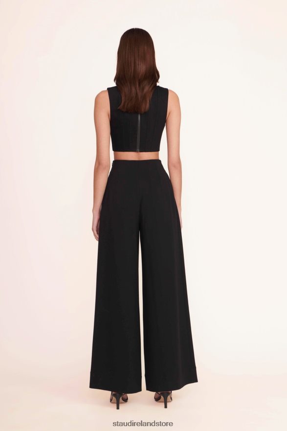 Women Clothing Black STAUD ALICE TOP TWILL H8RLPJ384
