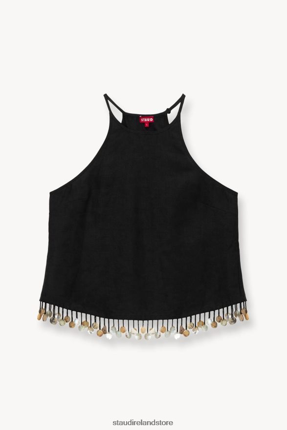 Women Clothing Black STAUD ALONDRA TOP H8RLPJ337