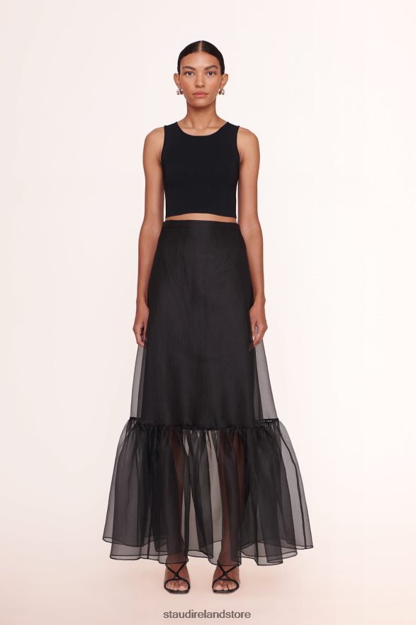 Women Clothing Black STAUD AMBROSIA SKIRT H8RLPJ502