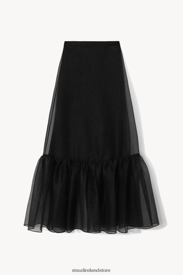 Women Clothing Black STAUD AMBROSIA SKIRT H8RLPJ502