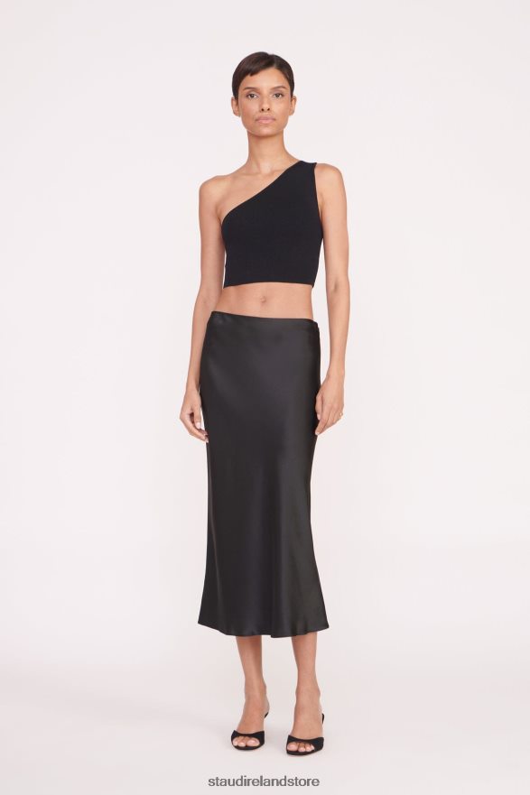 Women Clothing Black STAUD ANGELA SKIRT H8RLPJ472