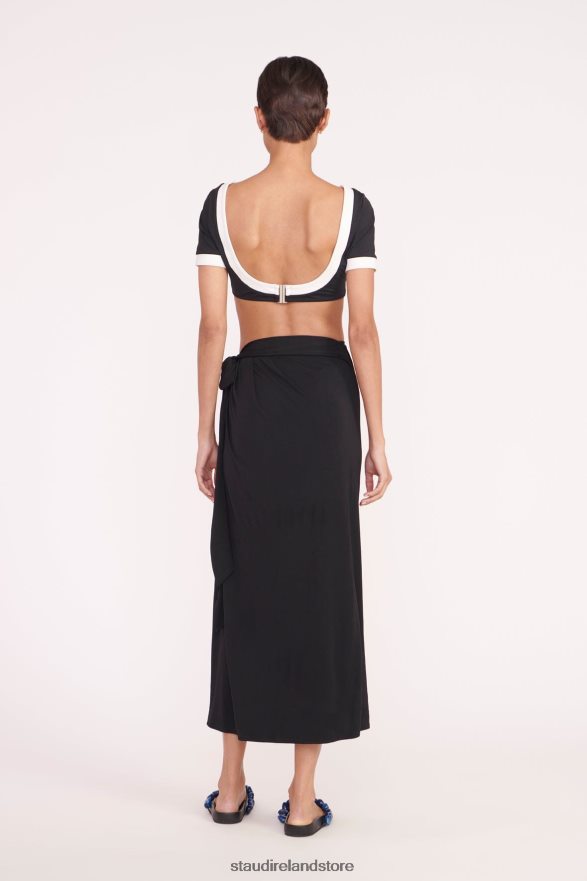 Women Clothing Black STAUD ANGELICA COVERUP SKIRT H8RLPJ641