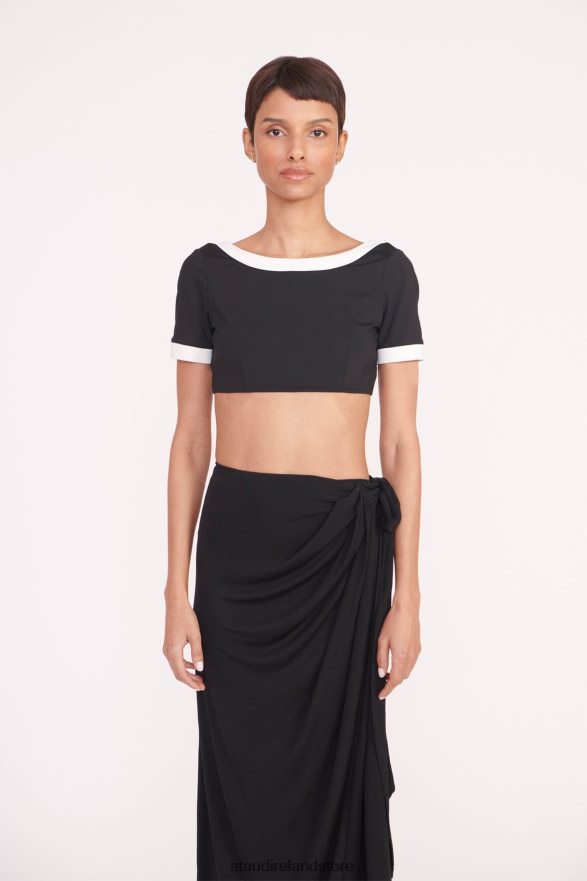 Women Clothing Black STAUD ANGELICA COVERUP SKIRT H8RLPJ641