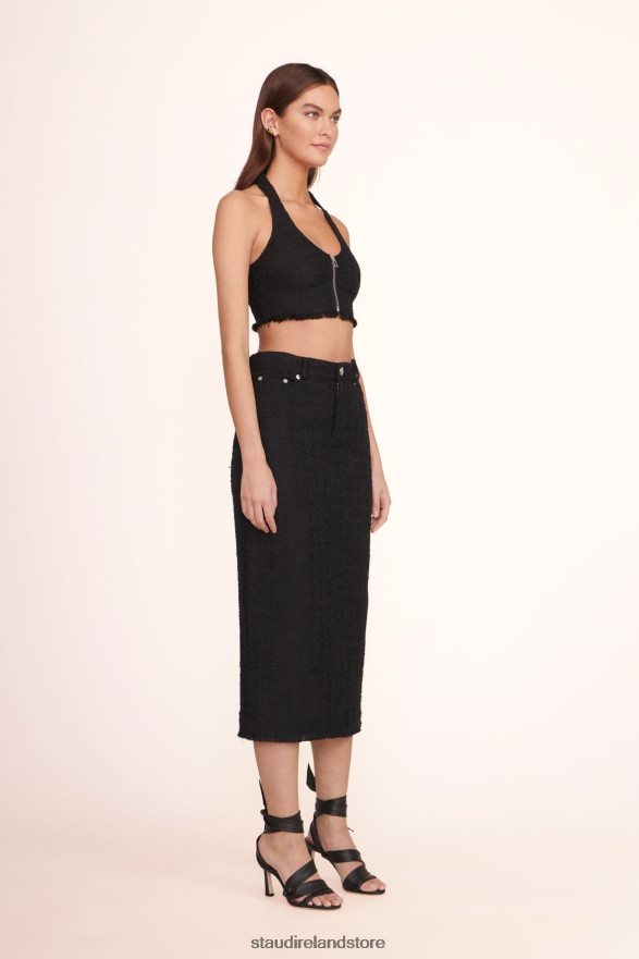 Women Clothing Black STAUD BECCA TOP H8RLPJ376