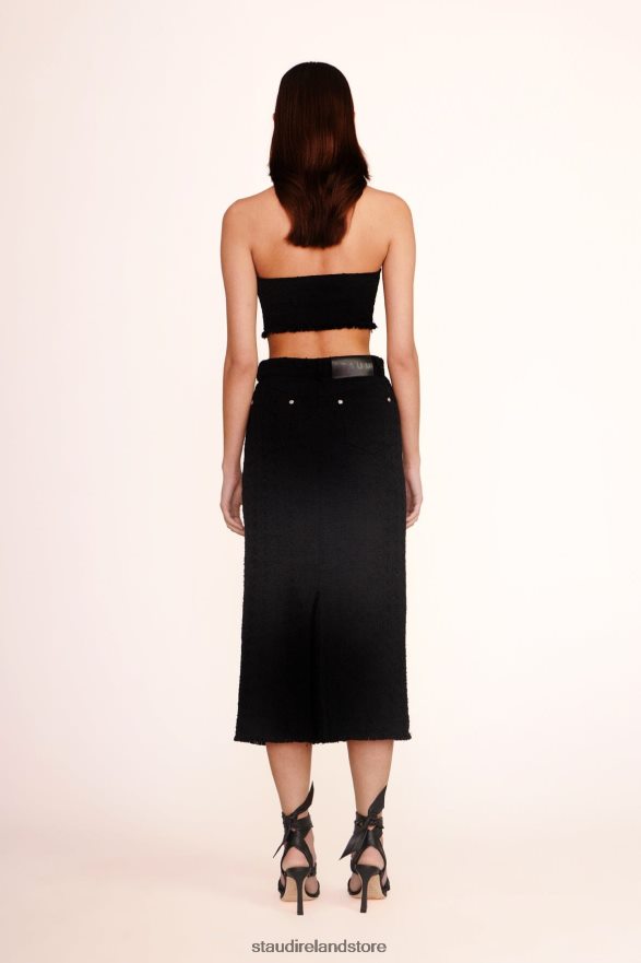 Women Clothing Black STAUD BECCA TOP H8RLPJ376
