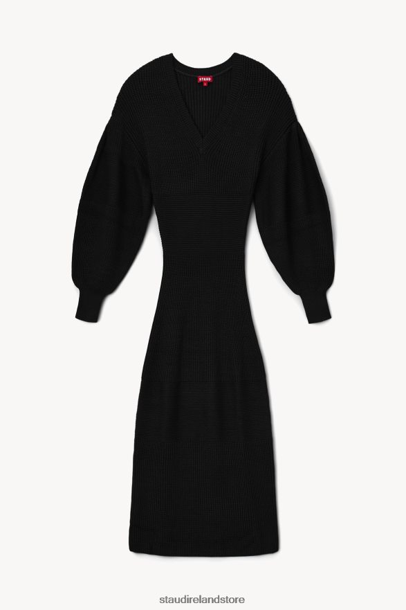Women Clothing Black STAUD CARNATION DRESS H8RLPJ300