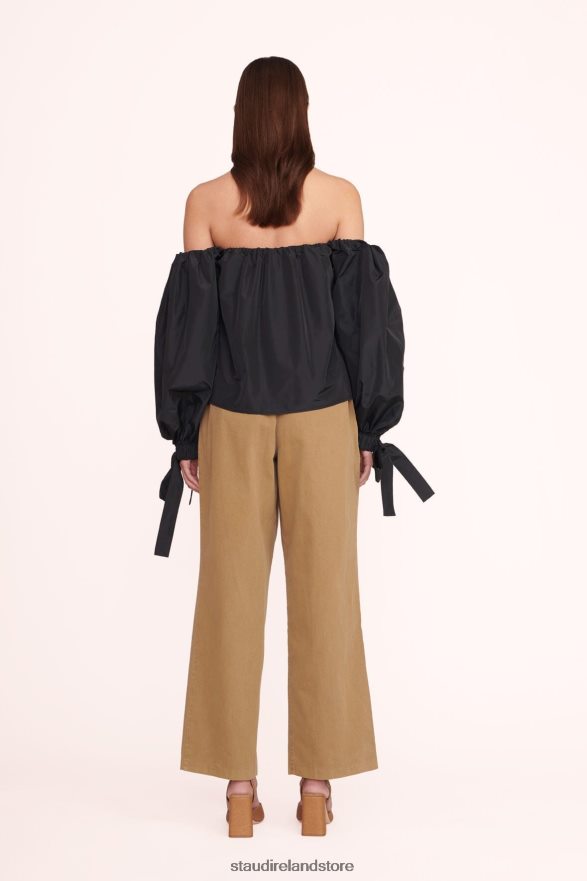 Women Clothing Black STAUD COLBY TOP H8RLPJ408