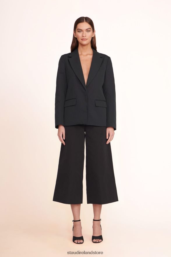 Women Clothing Black STAUD CROPPED OAK PANT H8RLPJ533