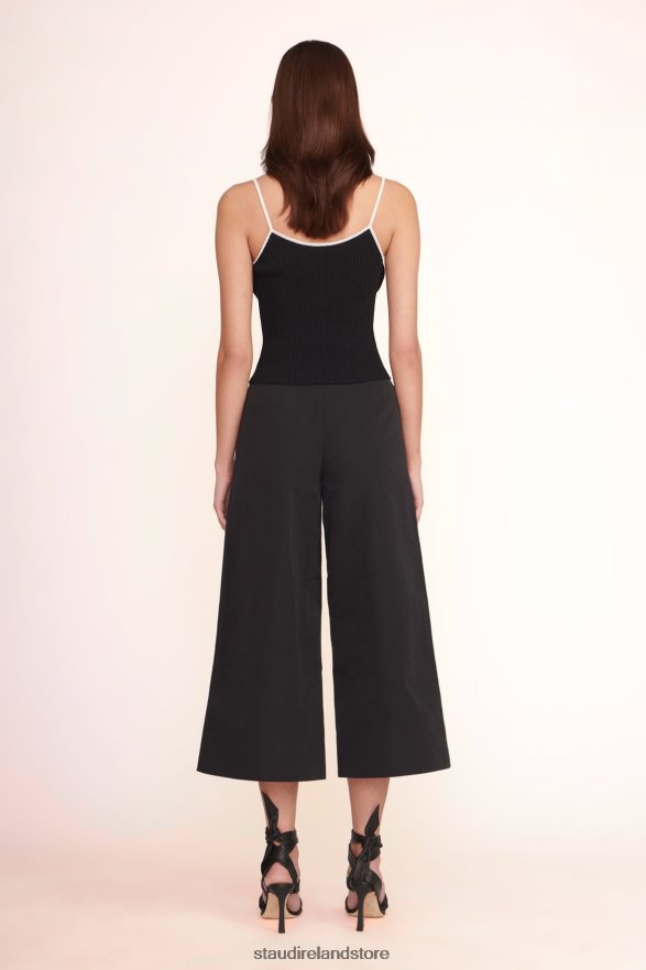 Women Clothing Black STAUD CROPPED OAK PANT H8RLPJ533