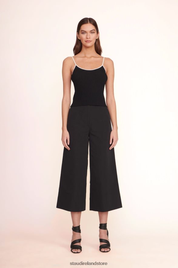 Women Clothing Black STAUD CROPPED OAK PANT H8RLPJ533