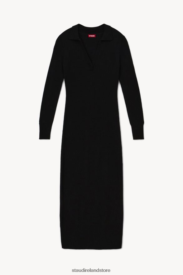 Women Clothing Black STAUD CROWN DRESS H8RLPJ281