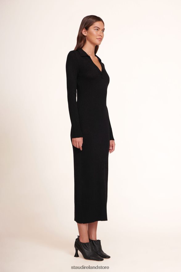 Women Clothing Black STAUD CROWN DRESS H8RLPJ281