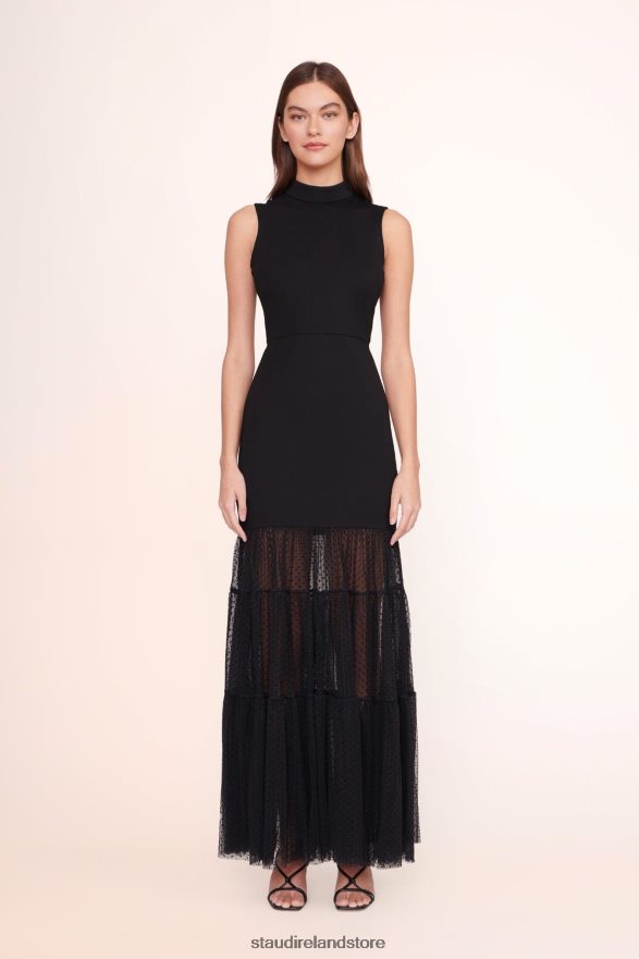 Women Clothing Black STAUD DAFFODIL DRESS H8RLPJ261