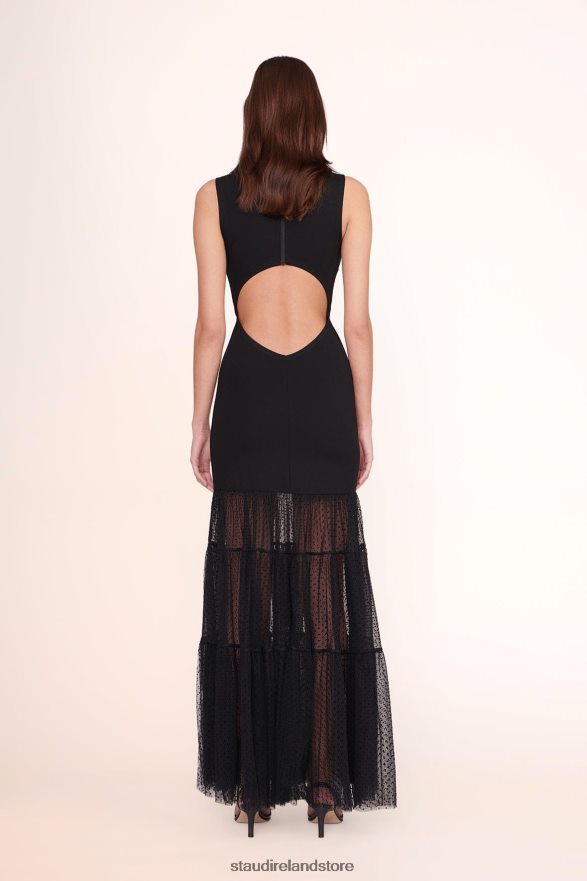 Women Clothing Black STAUD DAFFODIL DRESS H8RLPJ261