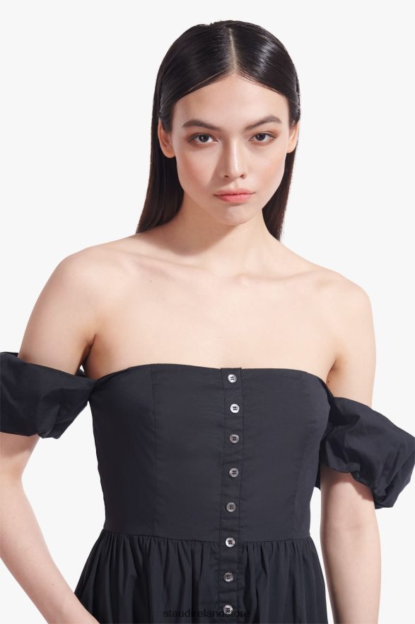 Women Clothing Black STAUD ELIO DRESS H8RLPJ312