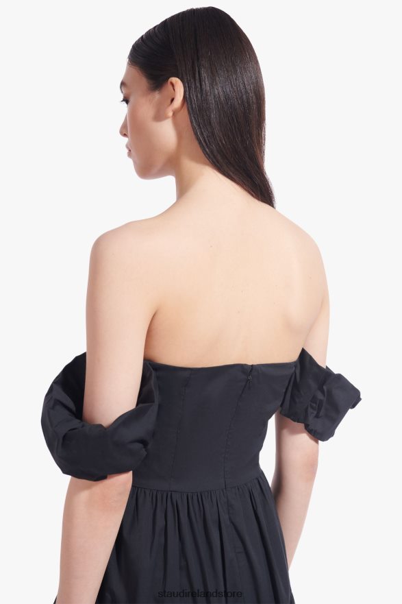 Women Clothing Black STAUD ELIO DRESS H8RLPJ312