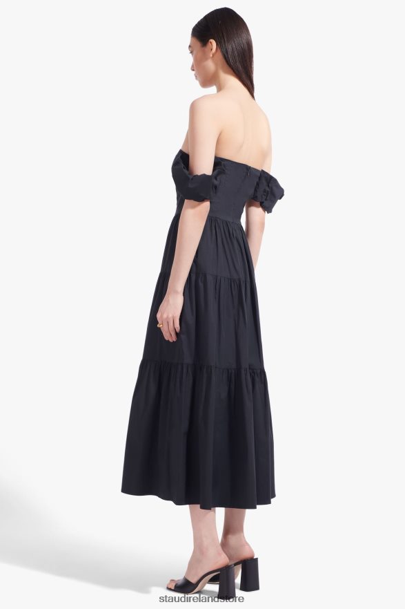 Women Clothing Black STAUD ELIO DRESS H8RLPJ312