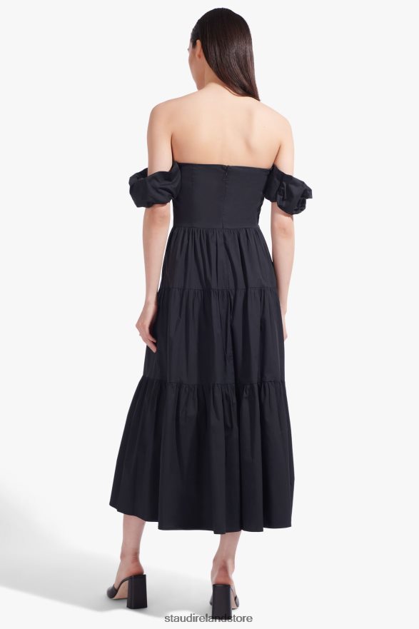 Women Clothing Black STAUD ELIO DRESS H8RLPJ312