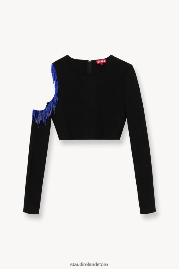 Women Clothing Black STAUD ELLEN TOP H8RLPJ321