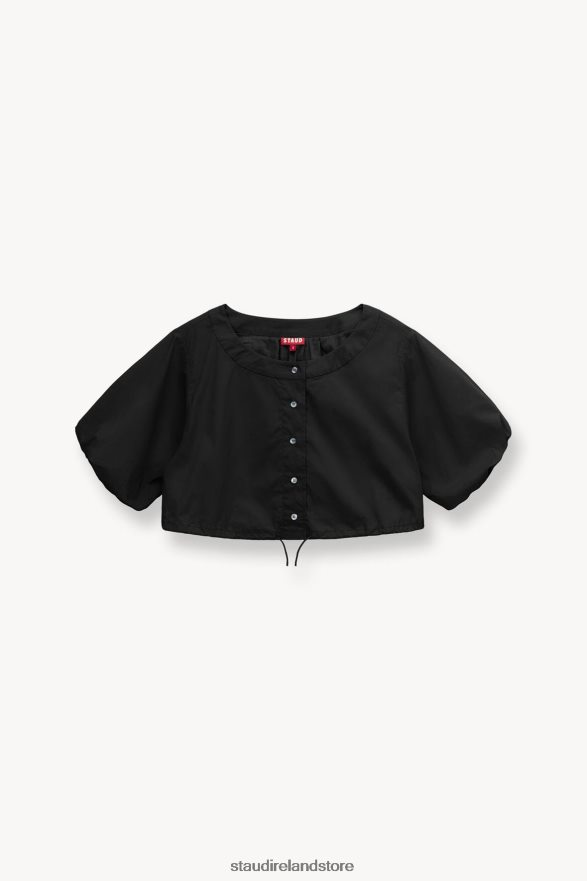 Women Clothing Black STAUD ELLINGTON TOP H8RLPJ328
