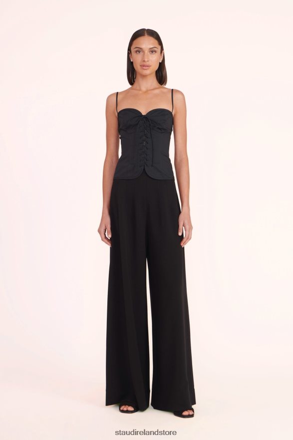 Women Clothing Black STAUD EMERY TOP H8RLPJ365