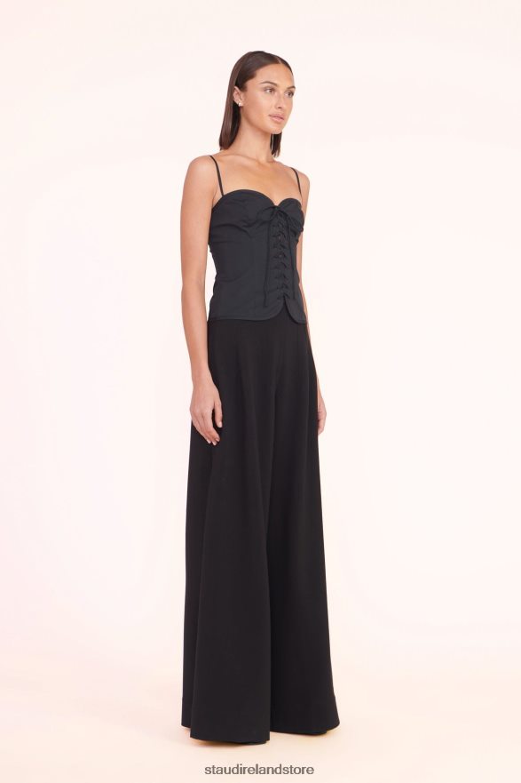 Women Clothing Black STAUD EMERY TOP H8RLPJ365