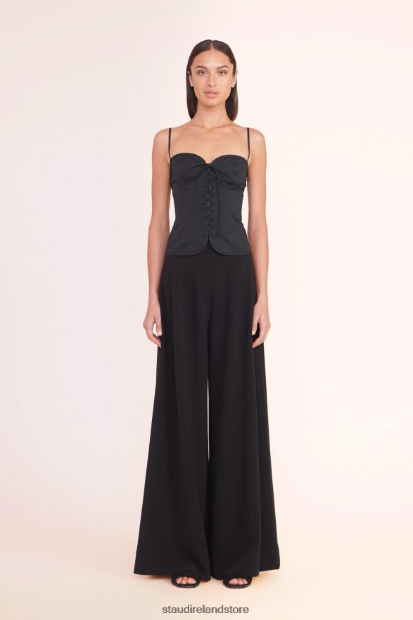 Women Clothing Black STAUD EMERY TOP H8RLPJ365