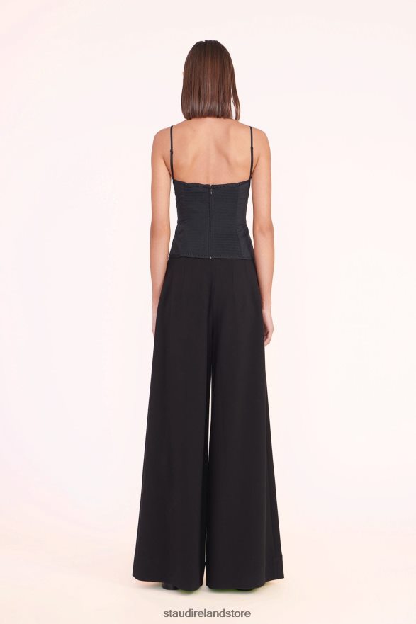 Women Clothing Black STAUD EMERY TOP H8RLPJ365