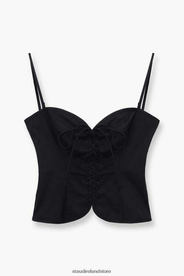 Women Clothing Black STAUD EMERY TOP H8RLPJ365