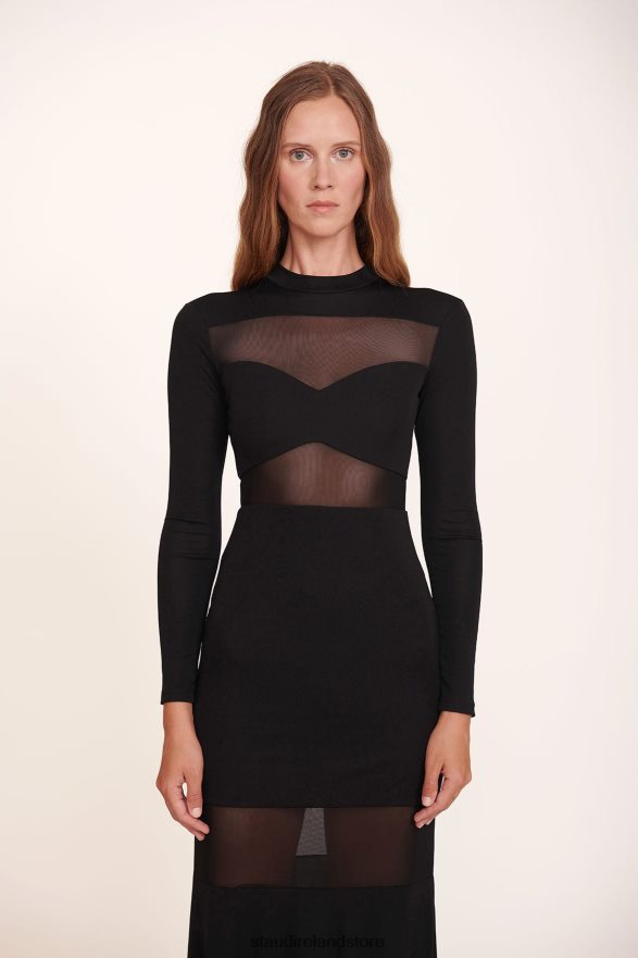 Women Clothing Black STAUD FALCON DRESS H8RLPJ251