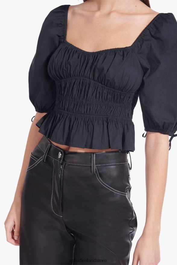 Women Clothing Black STAUD FAYE TOP H8RLPJ458