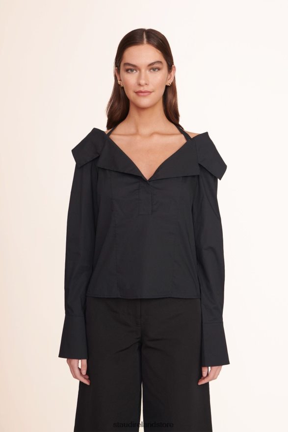Women Clothing Black STAUD FELICITY TOP H8RLPJ421