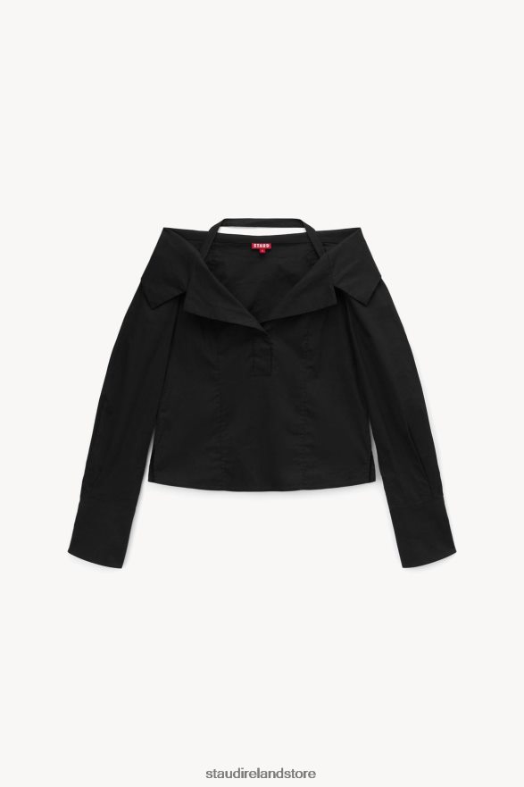 Women Clothing Black STAUD FELICITY TOP H8RLPJ421