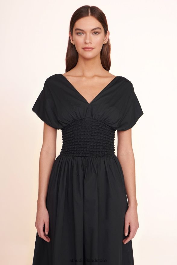 Women Clothing Black STAUD JACKSON DRESS H8RLPJ181