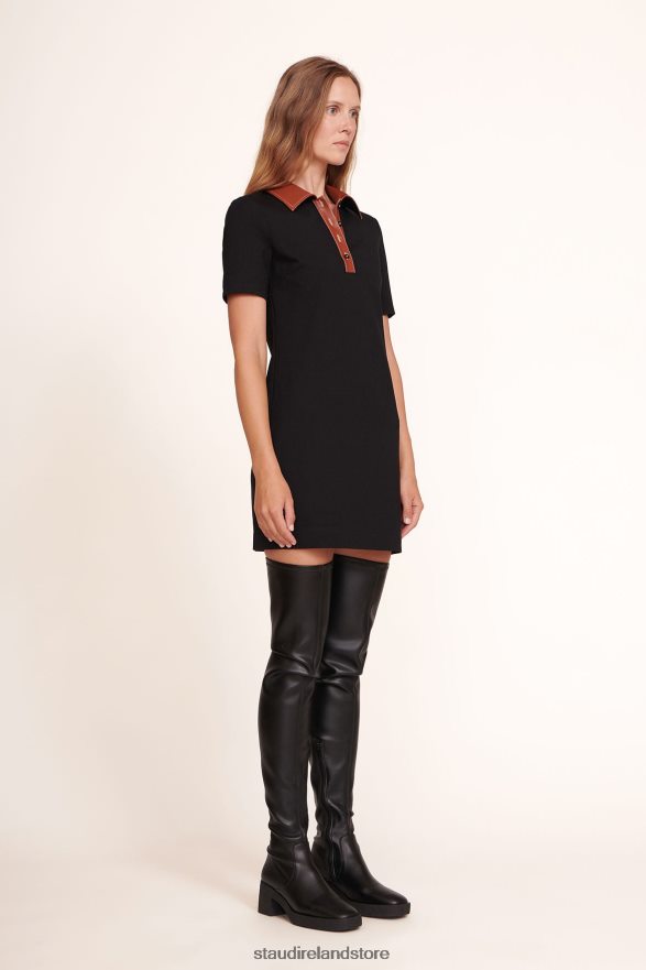 Women Clothing Black STAUD JAY DRESS WHISKEY H8RLPJ263