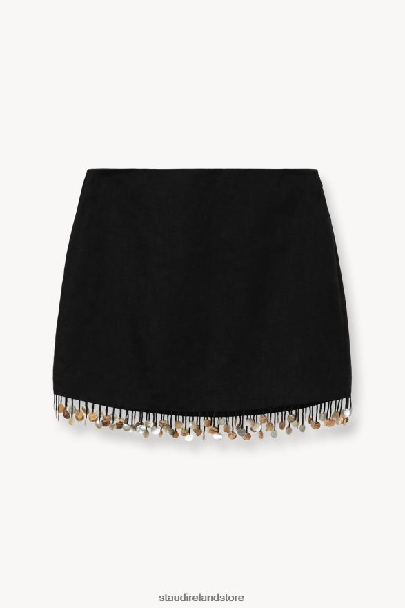 Women Clothing Black STAUD JENNA SKIRT H8RLPJ468