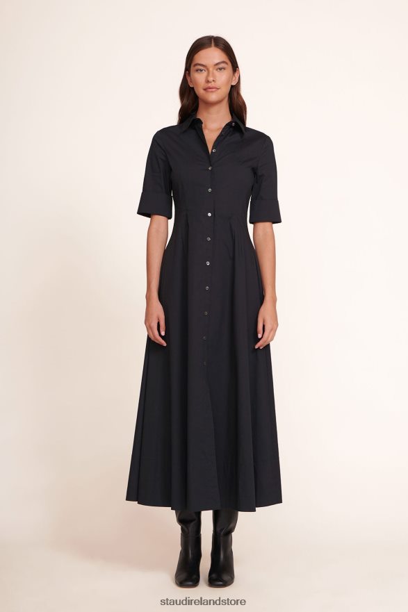 Women Clothing Black STAUD JOAN MAXI DRESS H8RLPJ136