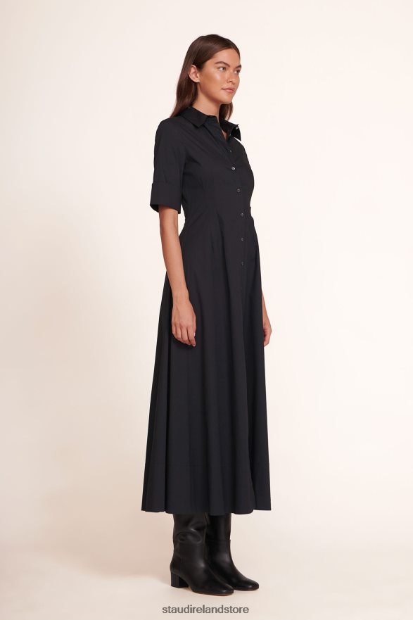 Women Clothing Black STAUD JOAN MAXI DRESS H8RLPJ136
