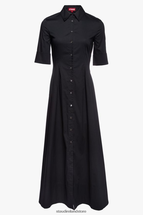 Women Clothing Black STAUD JOAN MAXI DRESS H8RLPJ136