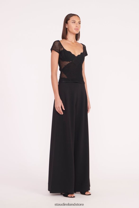 Women Clothing Black STAUD JOCELYN TOP H8RLPJ340