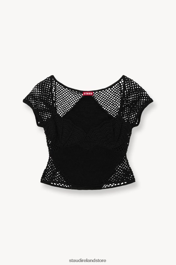 Women Clothing Black STAUD JOCELYN TOP H8RLPJ340