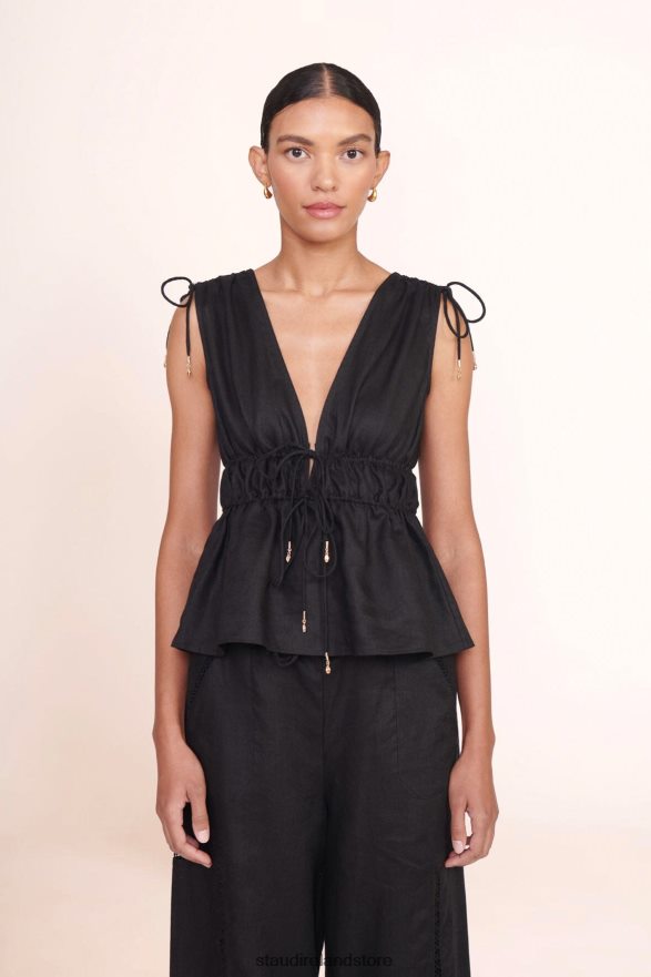 Women Clothing Black STAUD KENDRA TOP H8RLPJ374