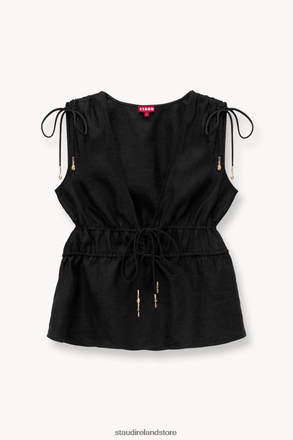 Women Clothing Black STAUD KENDRA TOP H8RLPJ374