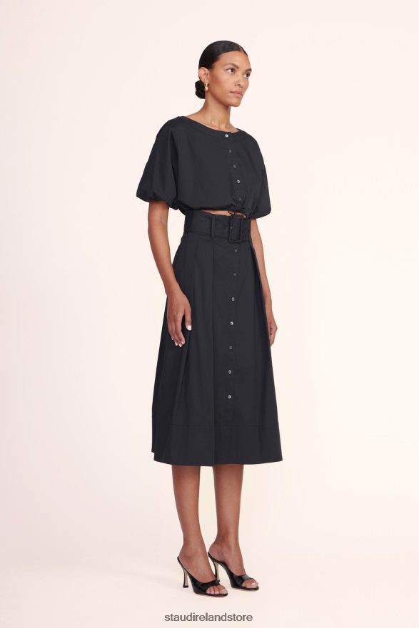 Women Clothing Black STAUD KINGSLEY SKIRT H8RLPJ474