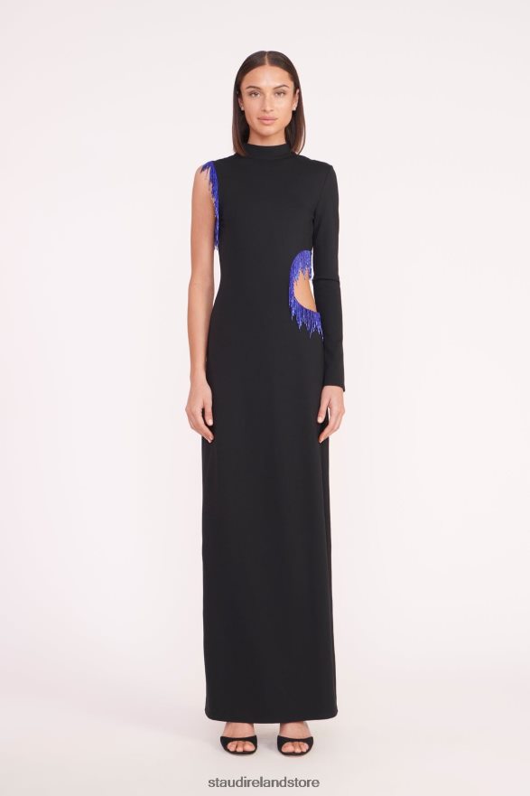 Women Clothing Black STAUD KIRSTEN DRESS H8RLPJ16