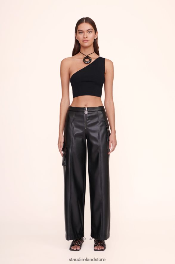 Women Clothing Black STAUD LEXI TOP H8RLPJ436
