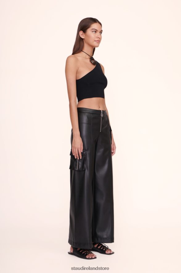 Women Clothing Black STAUD LEXI TOP H8RLPJ436